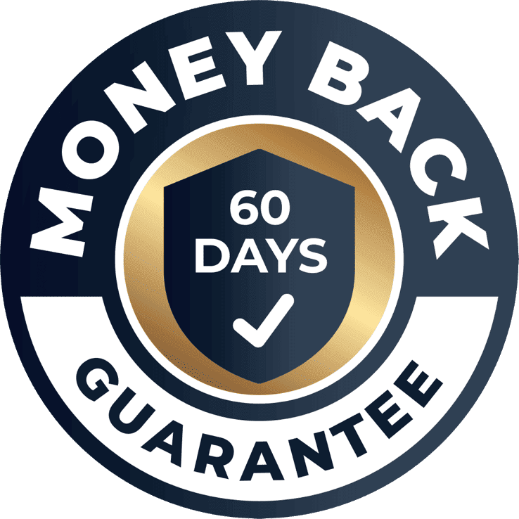 FemiPro 60-day money back guarantee badge